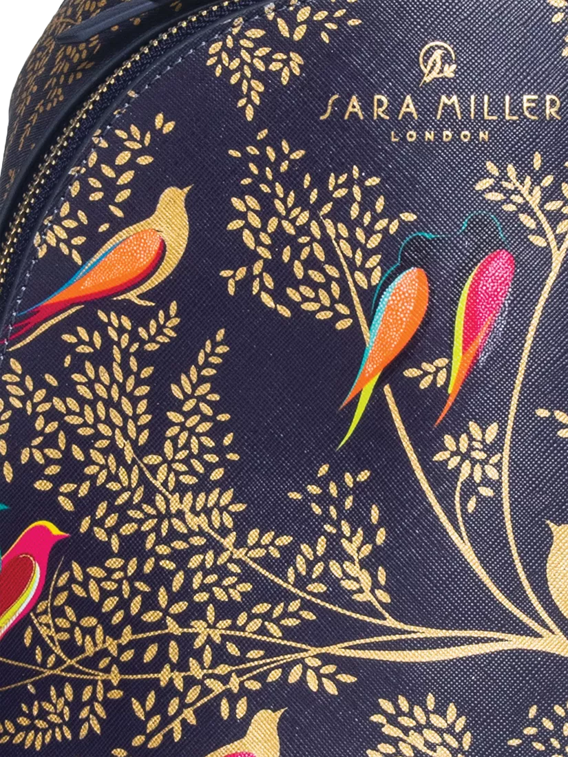 Sara Miller mini backpack Smokey Blue Birds, UK version