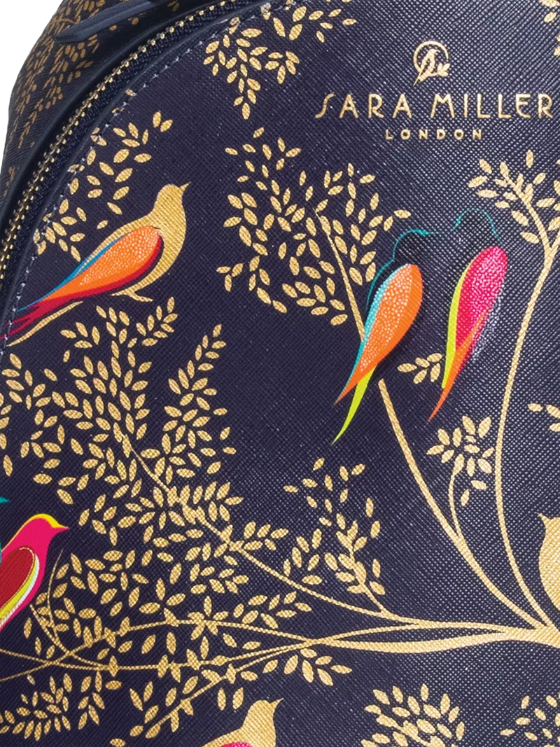 Sara Miller mini backpack Smokey Blue Birds, UK version