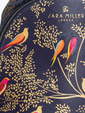 Sara Miller mini backpack Smokey Blue Birds, UK version
