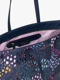 Sara Miller faux saffiano tote bag midnight leopard, imported from the UK