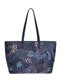 Sara Miller faux saffiano tote bag midnight leopard, imported from the UK