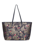 Sara Miller large tote bag Smokey Blue Birds (British brand)