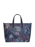 Sara Miller medium tote bag in Midnight Leopard faux leather, UK version