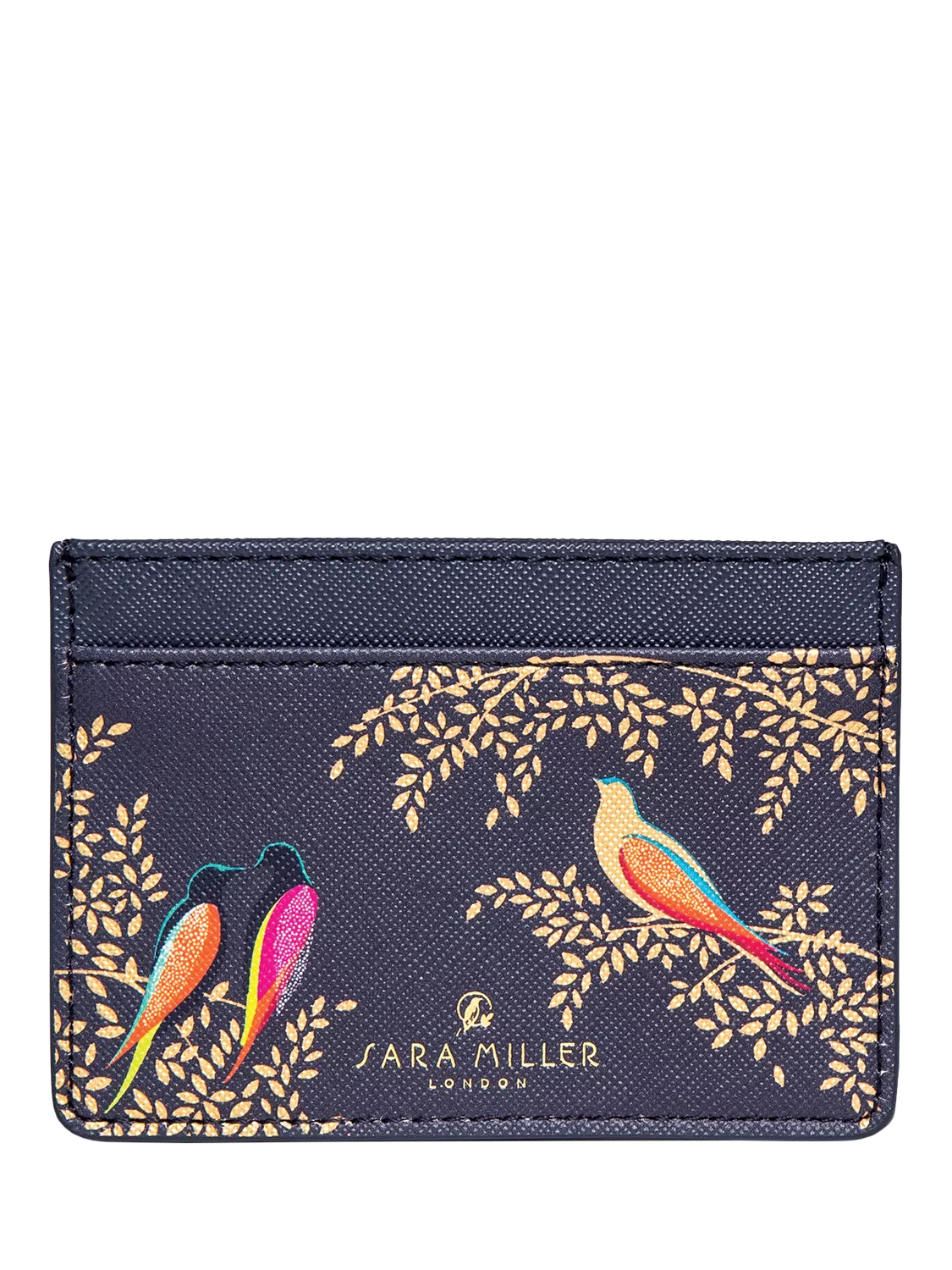 Sara Miller card holder Smokey Blue Birds - British product