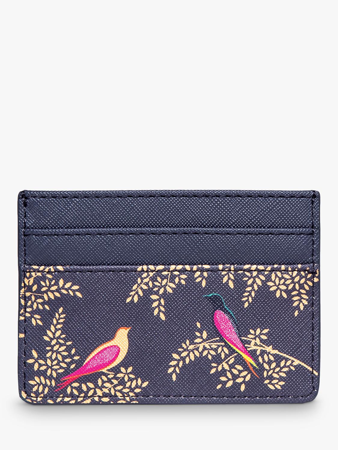 Sara Miller card holder Smokey Blue Birds - British product