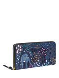 Sara Miller large zip purse midnight leopard (British brand)