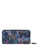 Sara Miller large zip purse midnight leopard (British brand)