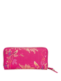 Sara Miller Chelsea large zip around faux saffiano leather purse pink, UK version