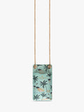 Sara Miller phone pouch Mint Ostrich faux leather, UK version