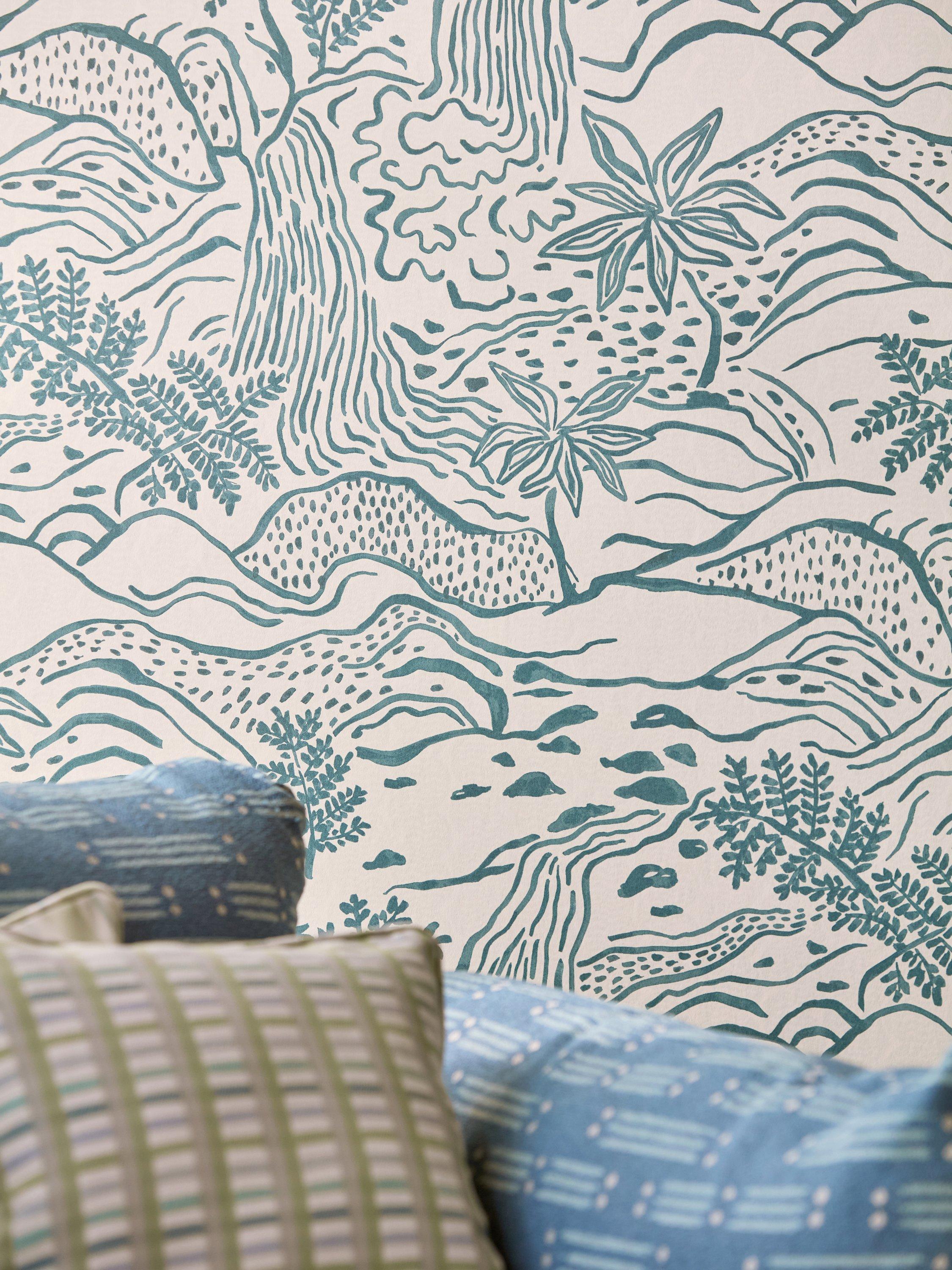 Scion Falling Foss mural wallpaper 52cm x 10.05m (British brand)