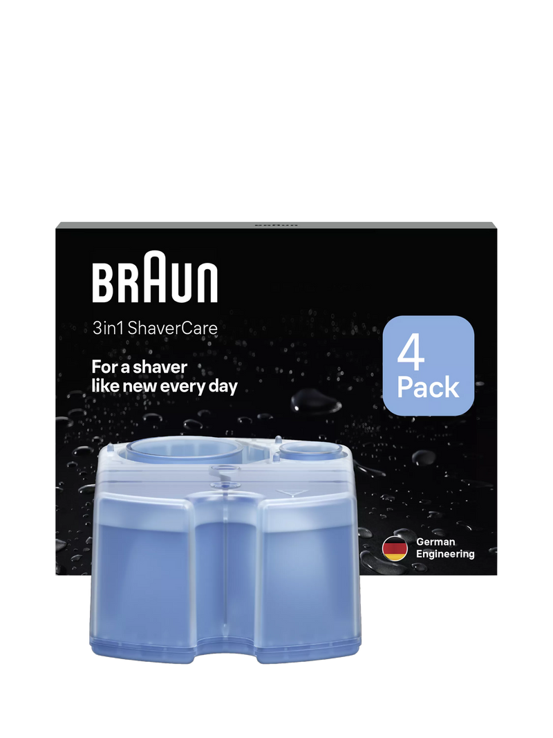 Braun Shaver Care Refill 4 Pack, imported from the UK