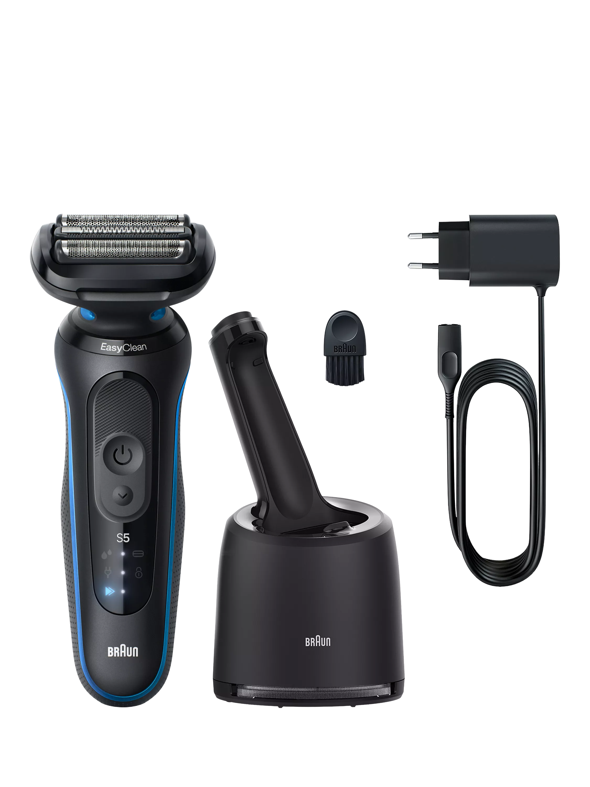 Braun Series 5 electric shaver black model 52-B7000cc, UK version