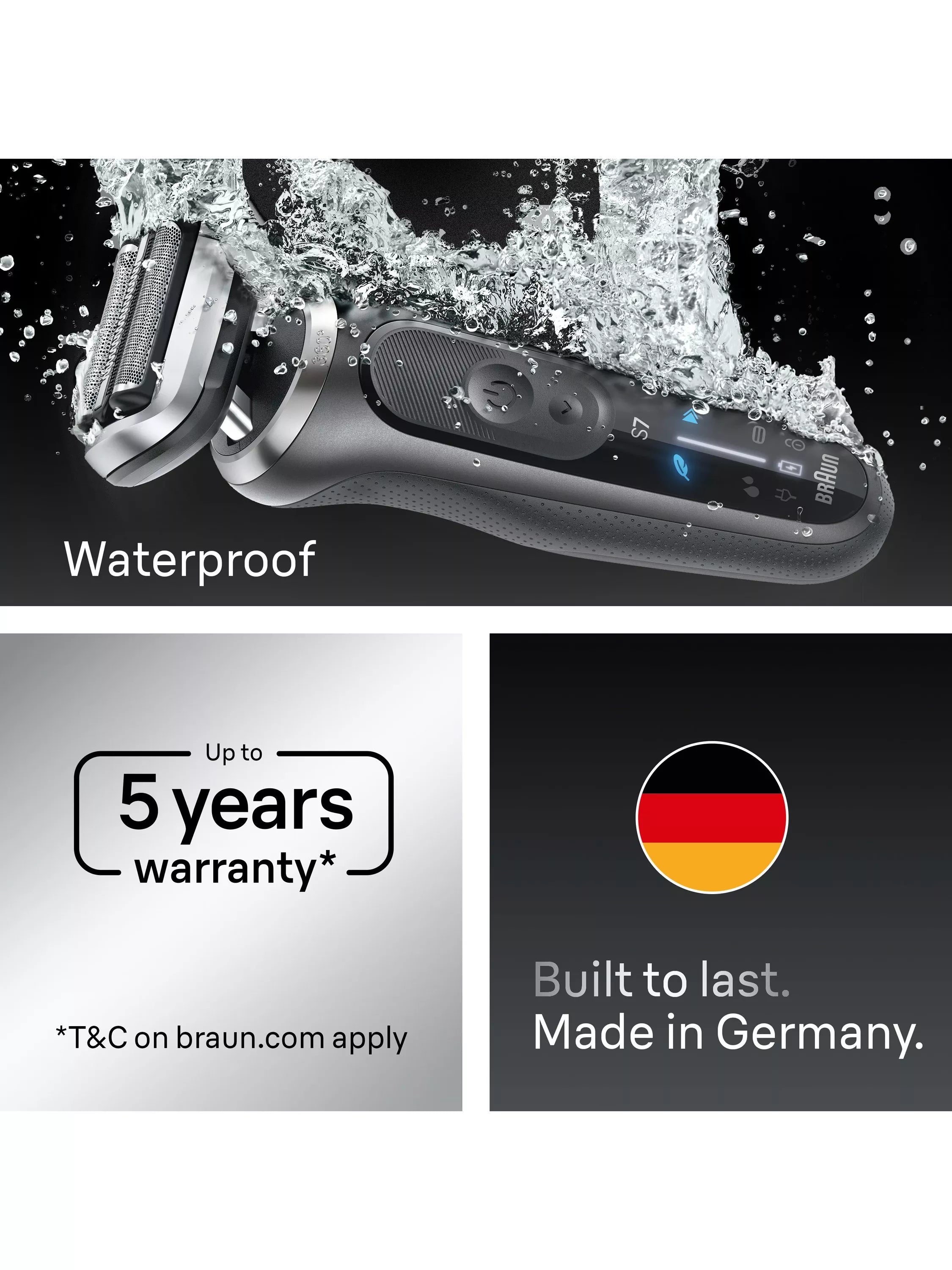 Braun Series 7 electric shaver, imported from the UK