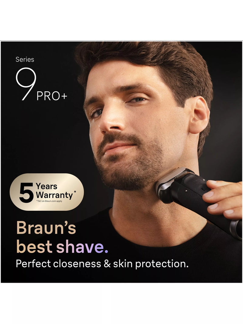 Braun Series 9 PRO+ electric shaver black (British brand)