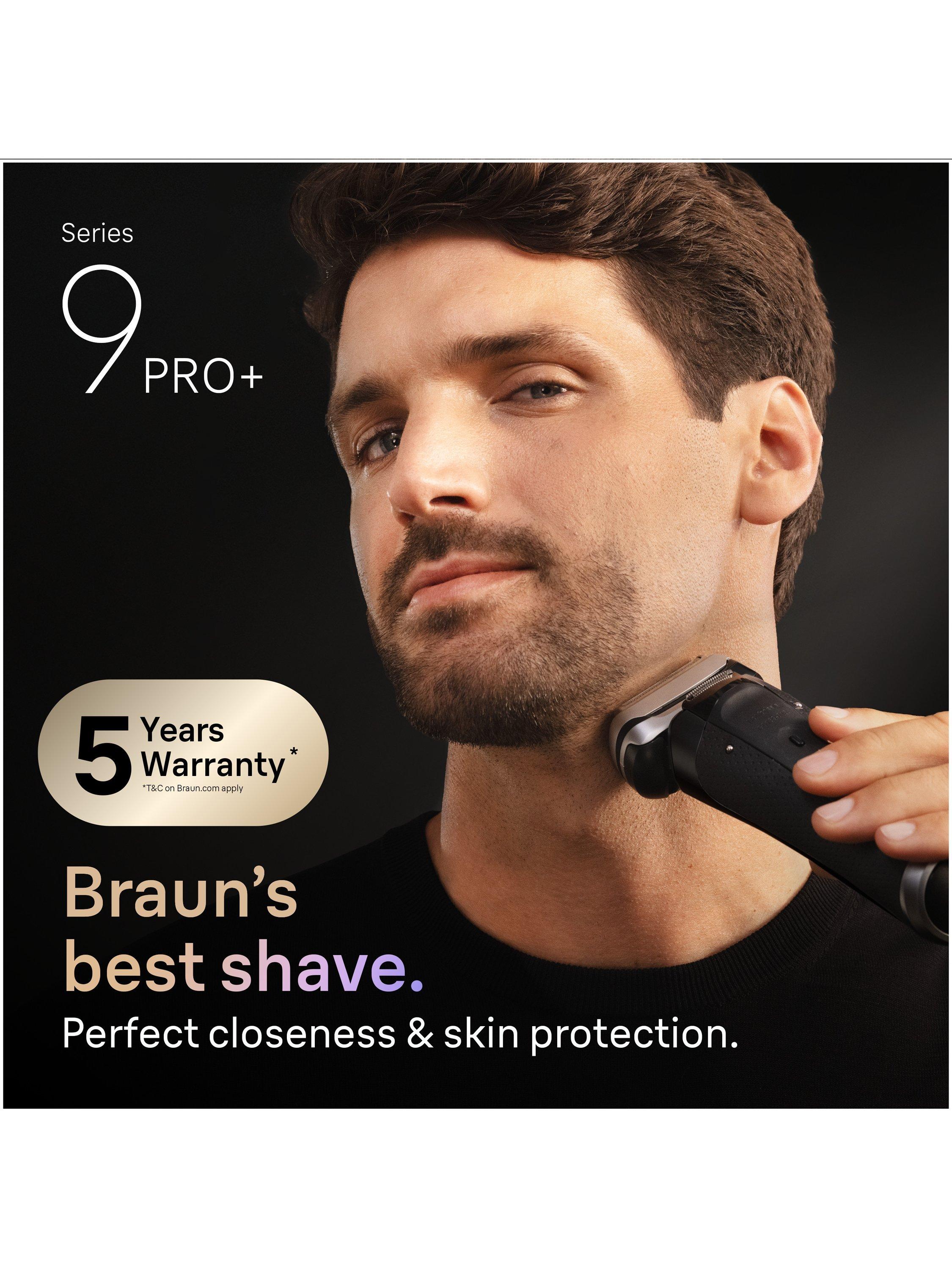 Braun Series 9 PRO+ electric shaver black (British brand)