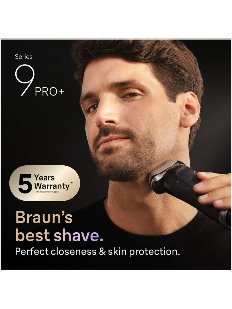 Braun Series 9 PRO+ electric shaver black (British brand)