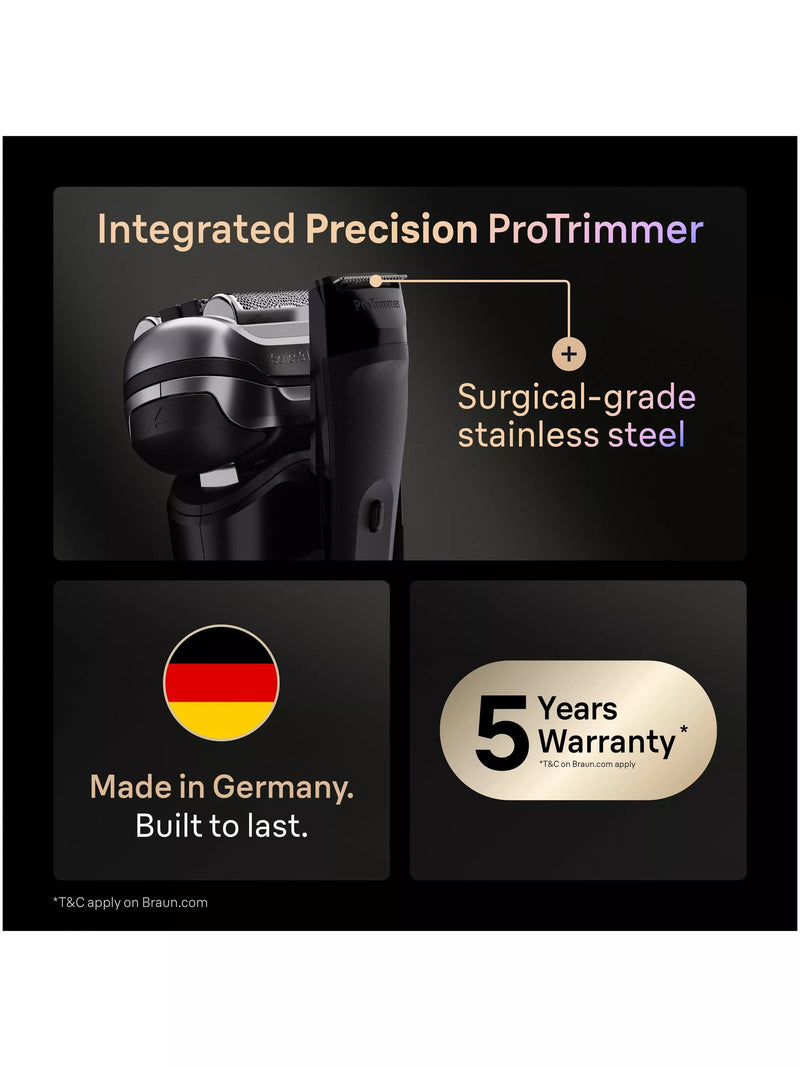 Braun Series 9 PRO+ electric shaver black (British brand)