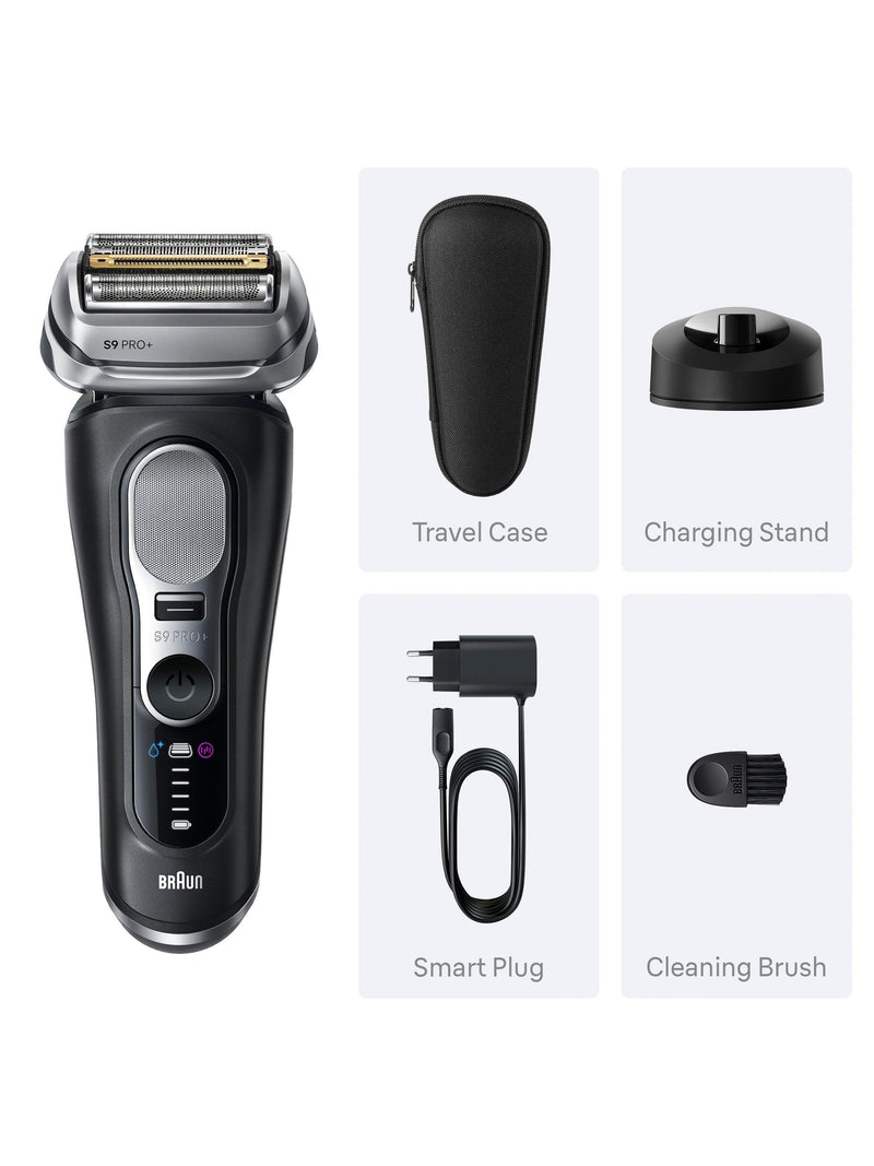 Braun Series 9 PRO+ electric shaver black (British brand)