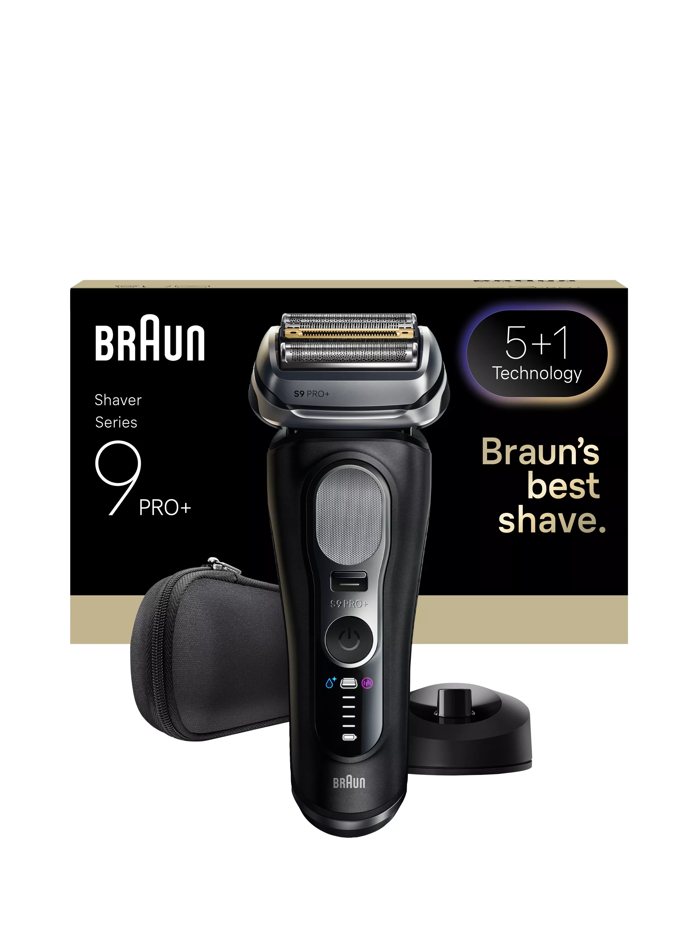 Braun Series 9 PRO+ electric shaver black (British brand)