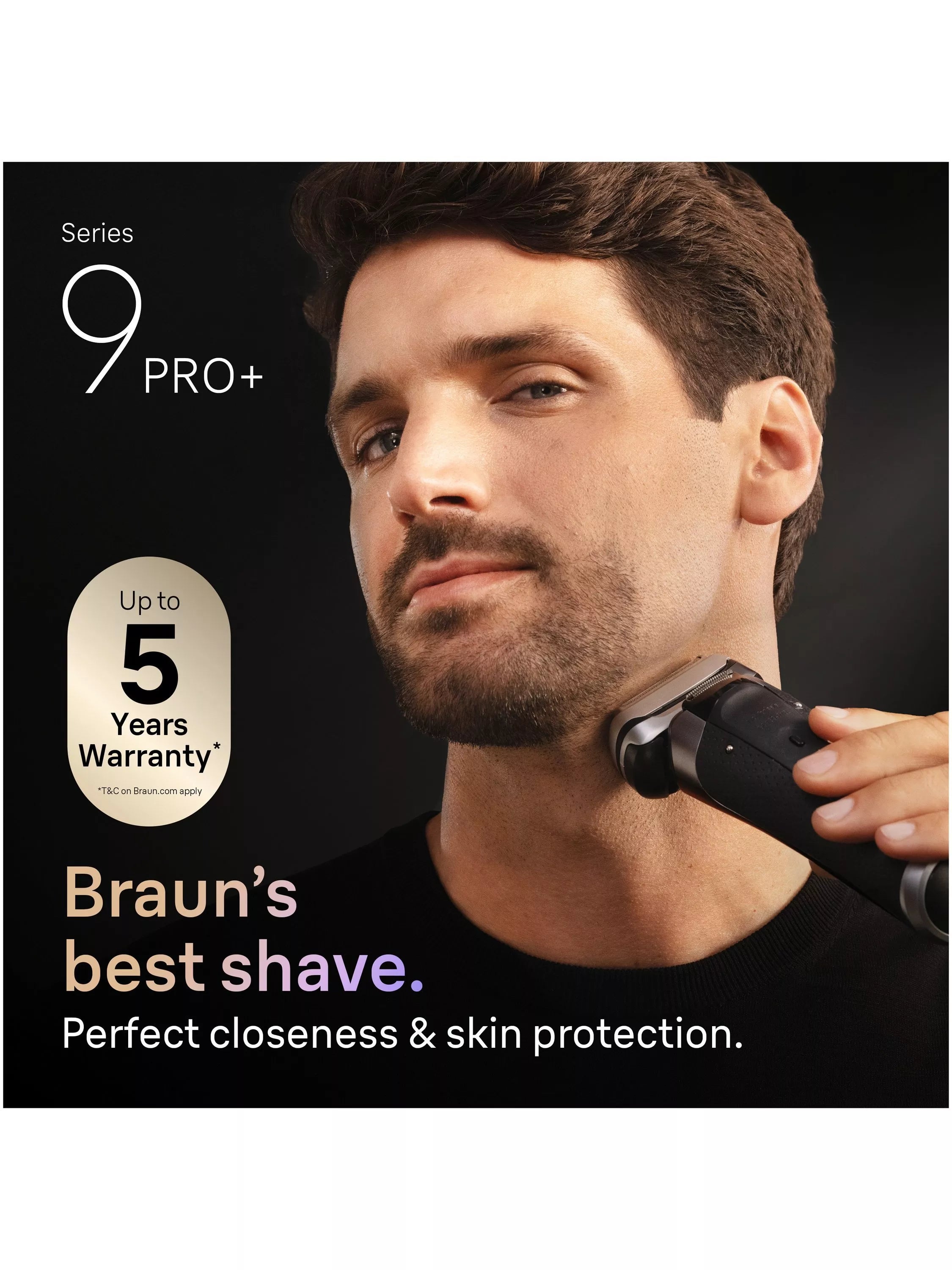 Braun Series 9 PRO+ electric shaver black, imported from the UK