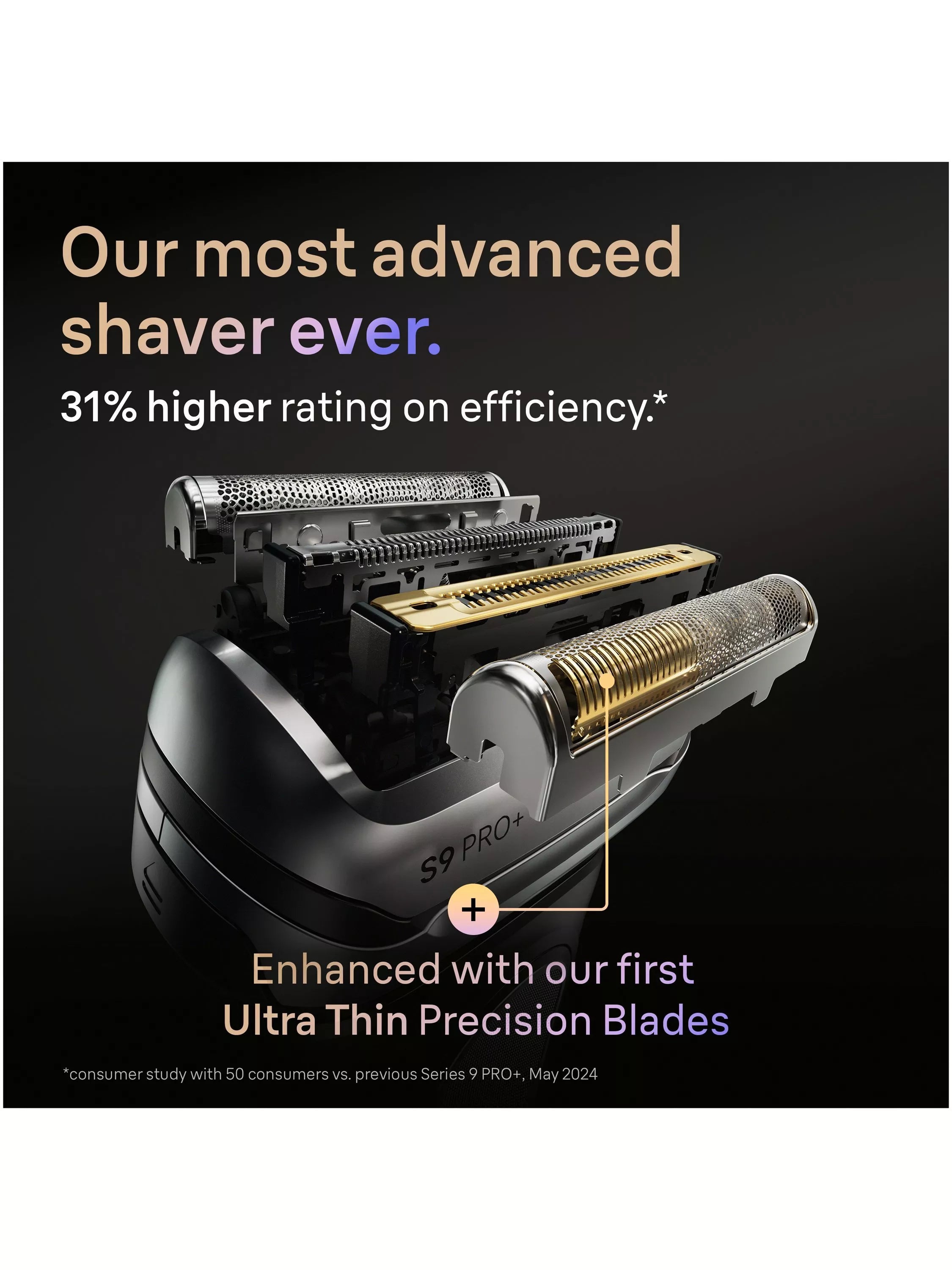 Braun Series 9 PRO+ electric shaver black, imported from the UK