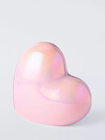 John Lewis John Lewis Iridescent Ceramic Heart Decoration 350g- Buy online at McGrocer