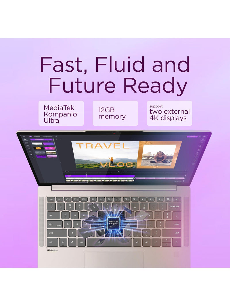 Lenovo Chromebook Plus laptop 14-inch, UK version