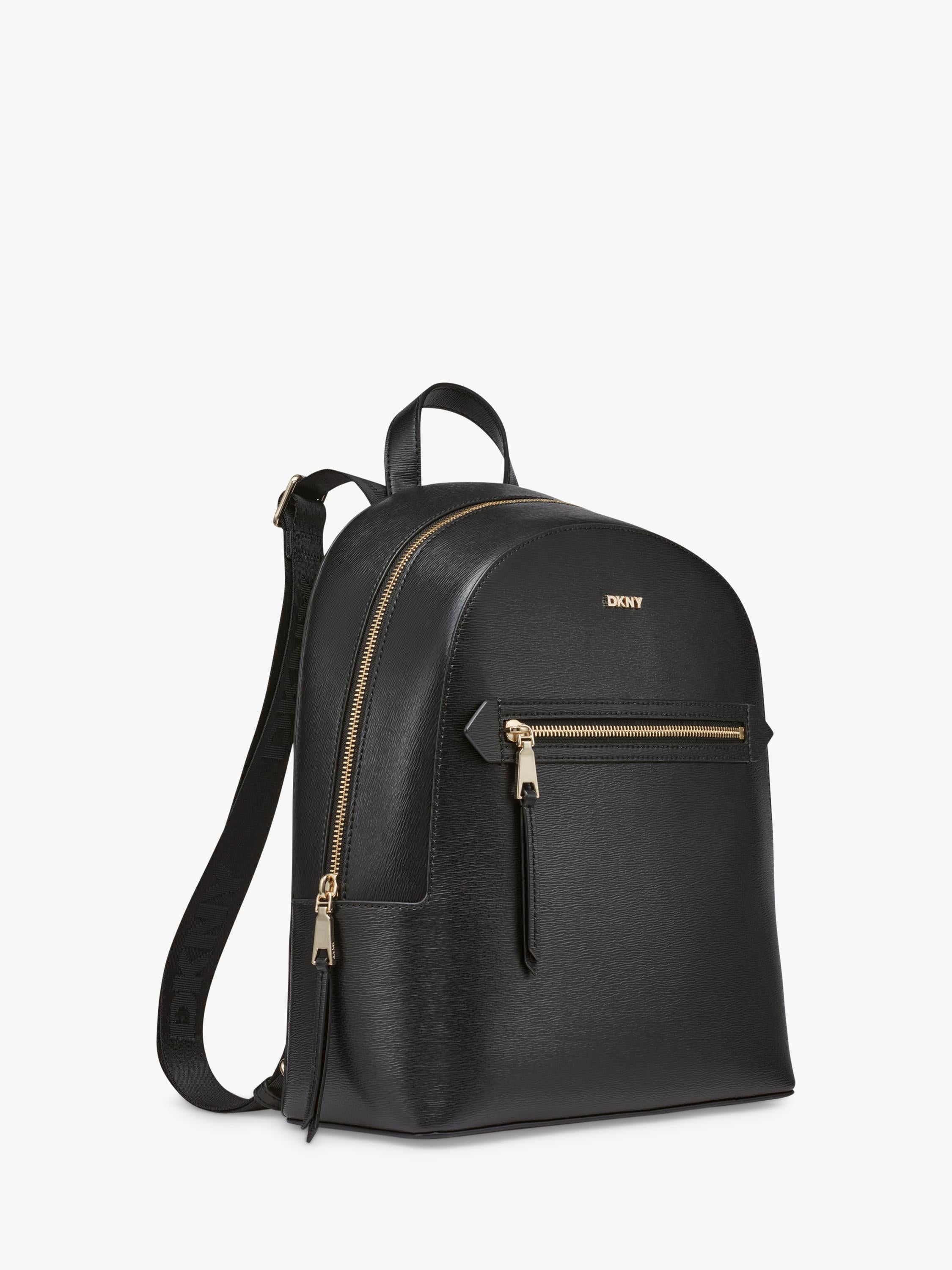 DKNY Bryant Avenue backpack in black and gold, imported from the UK