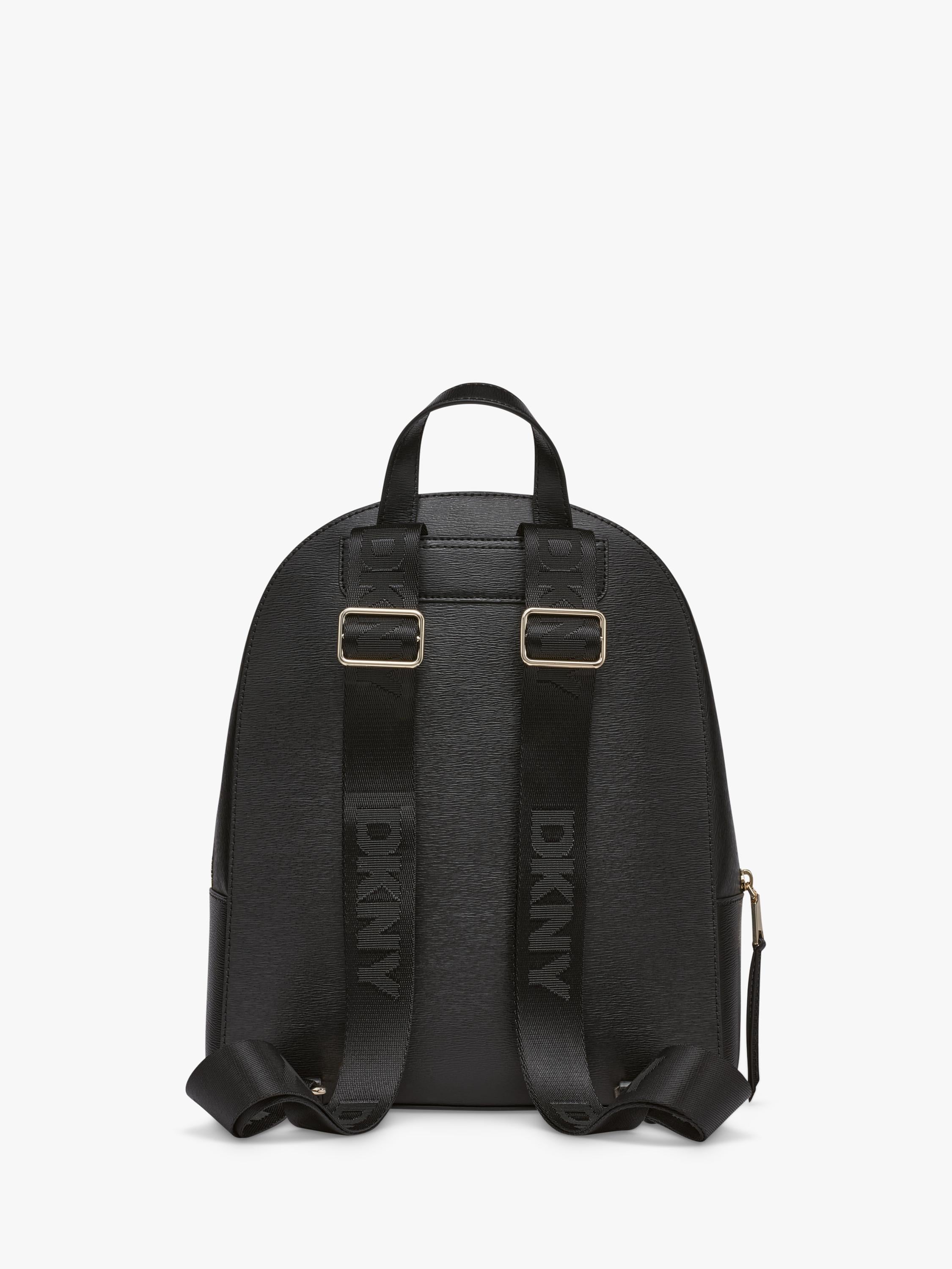 DKNY Bryant Avenue backpack in black and gold, imported from the UK