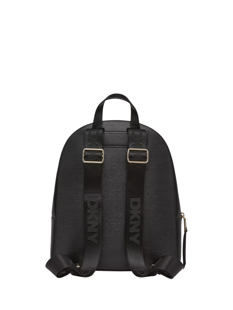 DKNY Bryant Avenue backpack in black and gold, imported from the UK