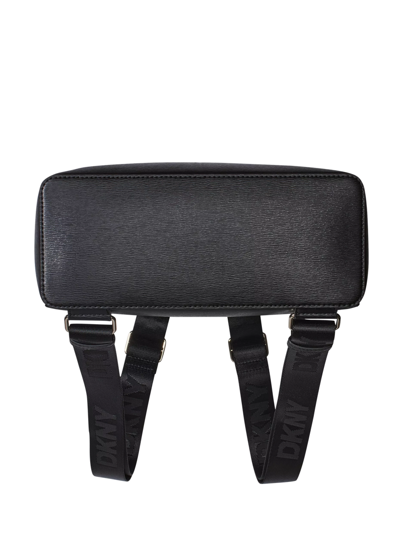 DKNY Bryant Avenue backpack in black and gold, imported from the UK
