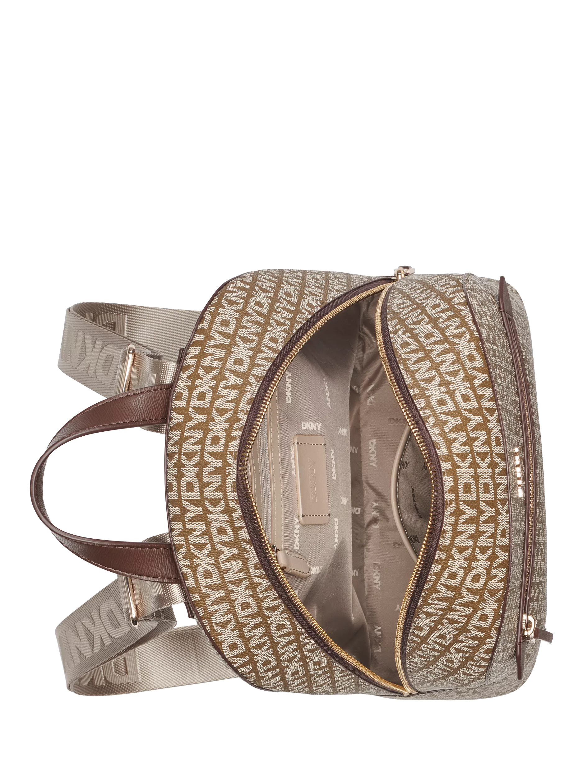 DKNY Bryant Ave backpack chocolate, imported from the UK
