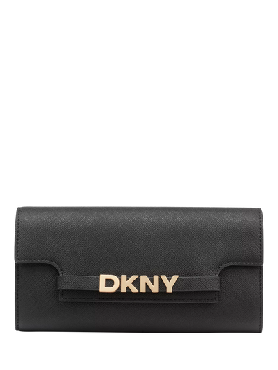 John Lewis DKNY Avril Black/Gold Leather Wallet- Buy online at McGrocer