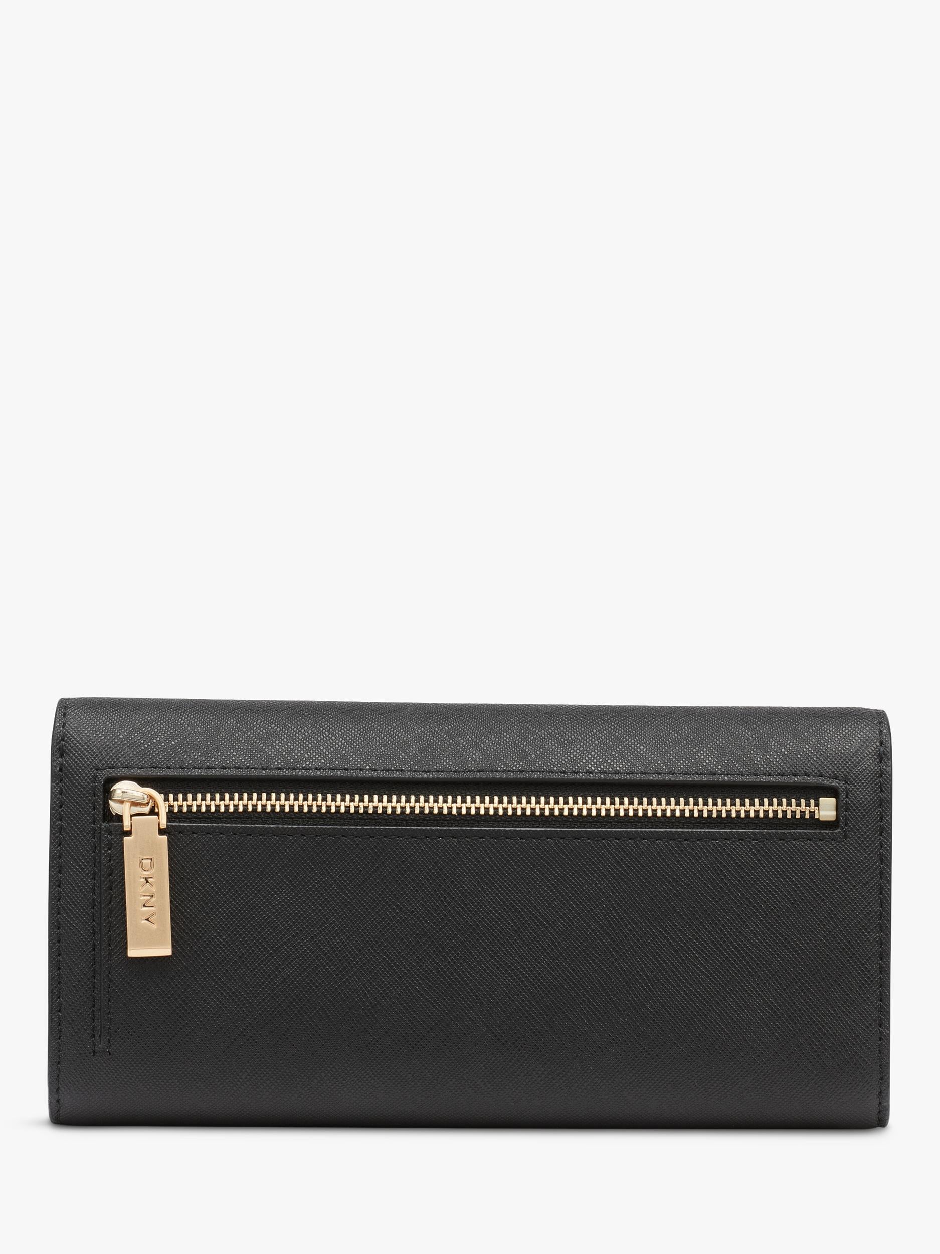 DKNY Avril leather wallet Black/Gold - British product