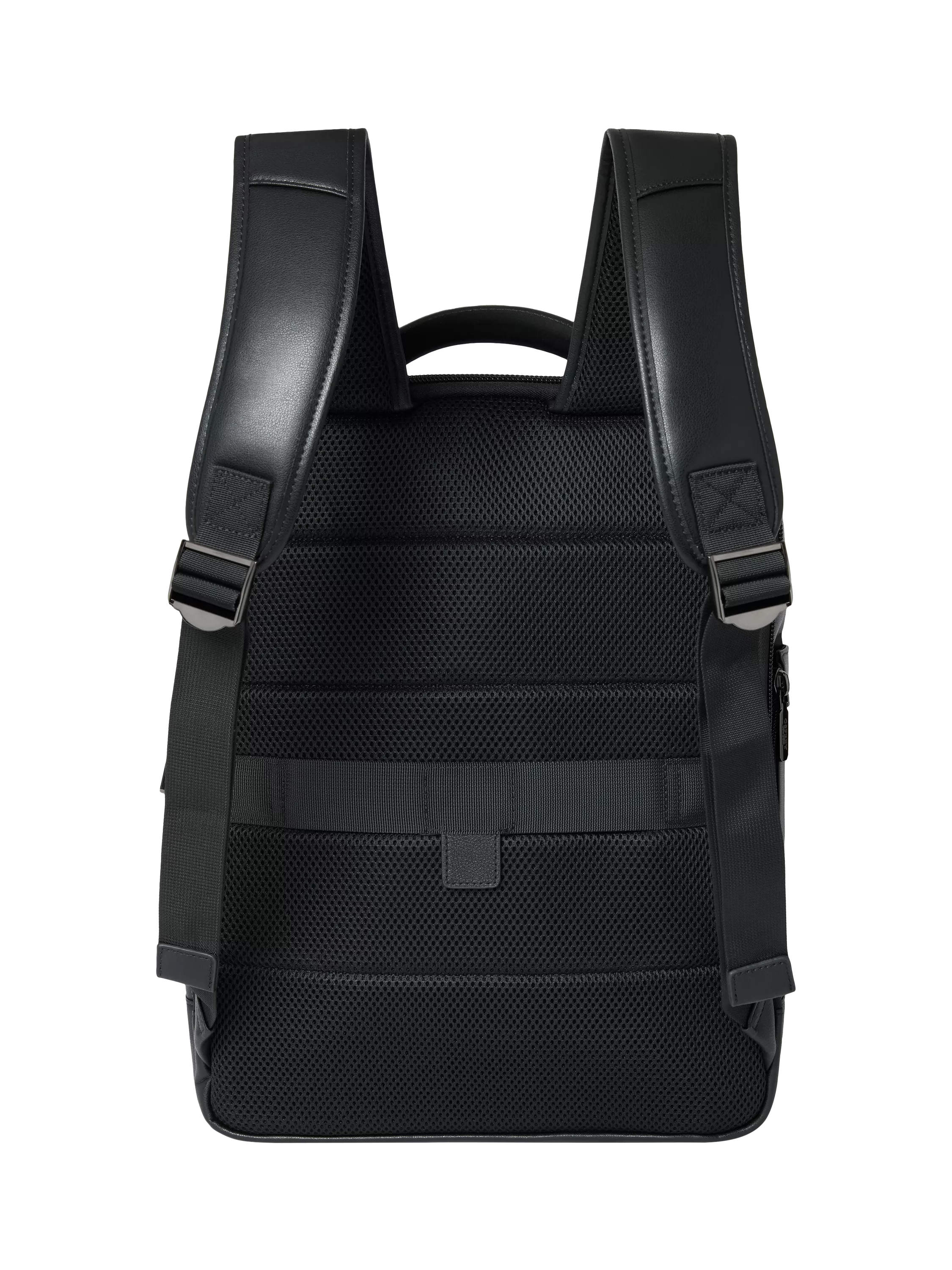 OSPREY LONDON Charlie black leather backpack, imported from the UK