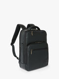OSPREY LONDON Charlie black leather backpack, imported from the UK
