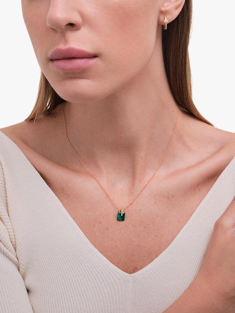 Astley Clarke Deco sapphire pendant necklace 46cm - British product