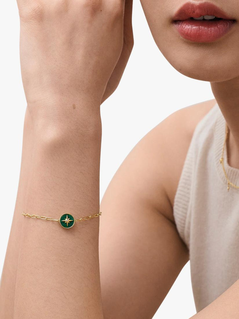 Astley Clarke Polaris locket bracelet gold plated sterling silver - British product