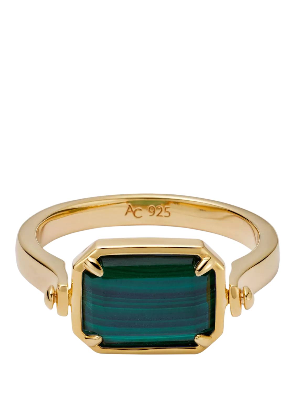 Astley Clarke spinning deco ring with lapis and malachite - British product
