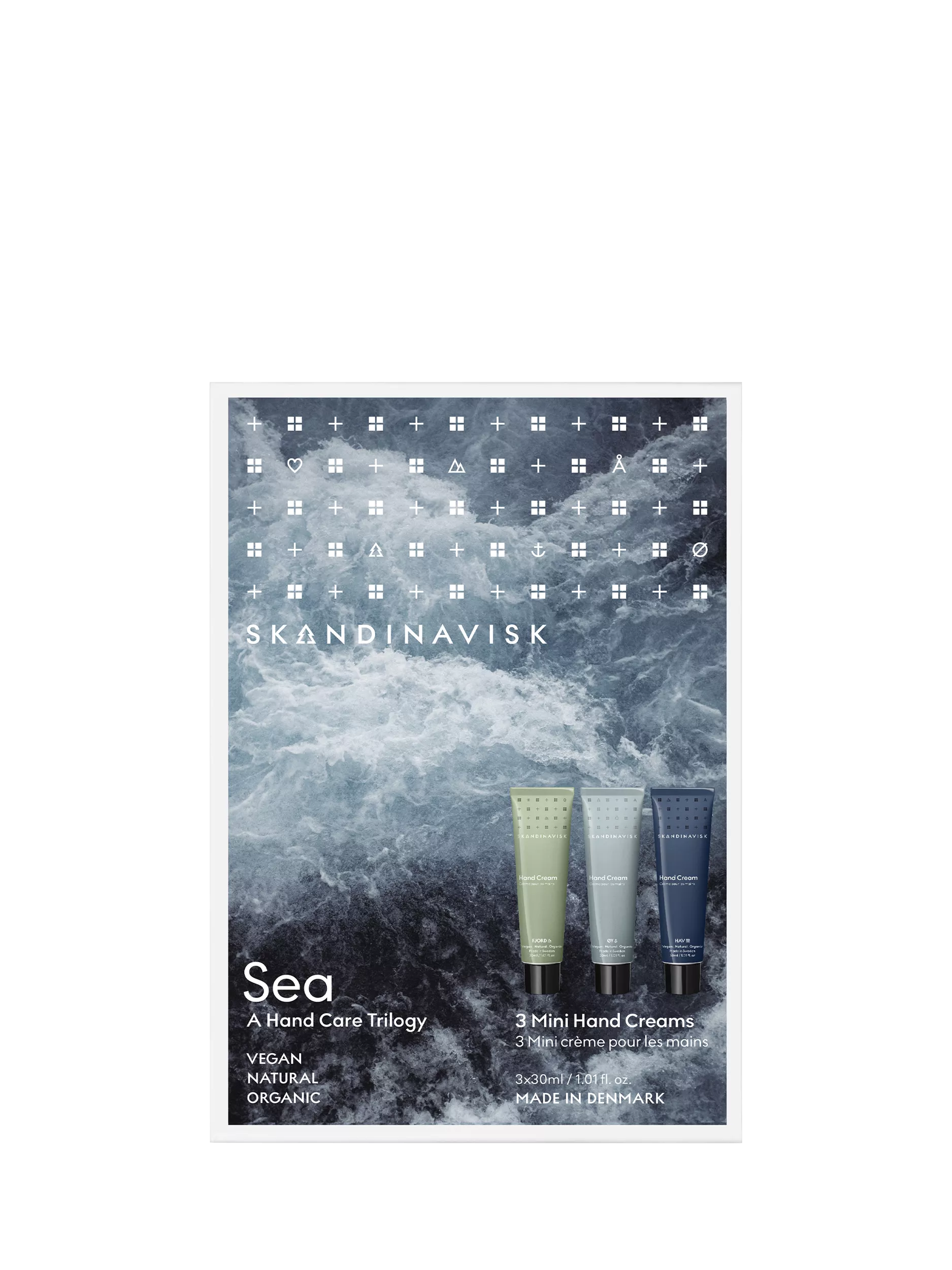 SKANDINAVISK mini hand cream set of three, UK version