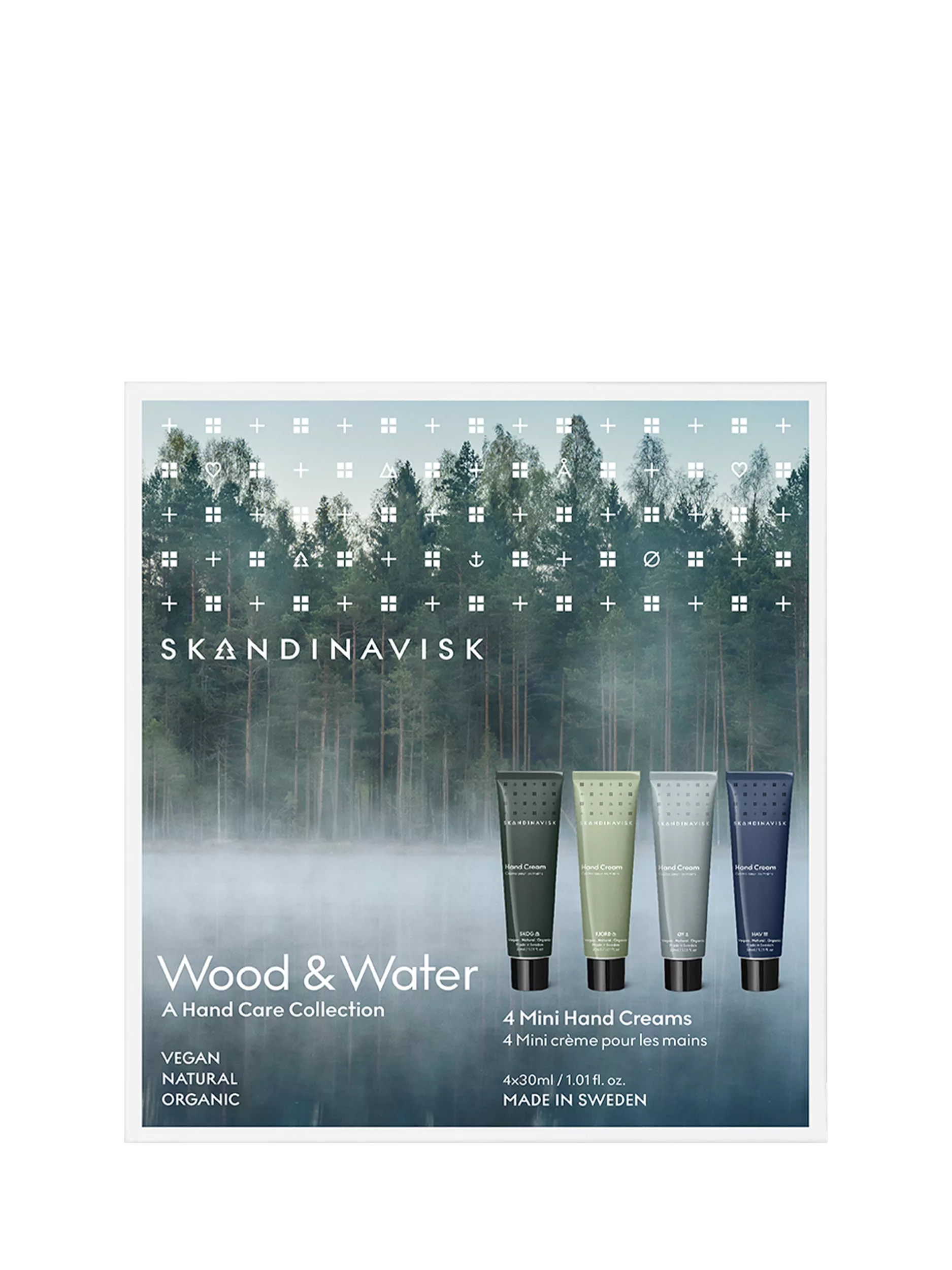 SKANDINAVISK hand cream set of 4 scents - British product