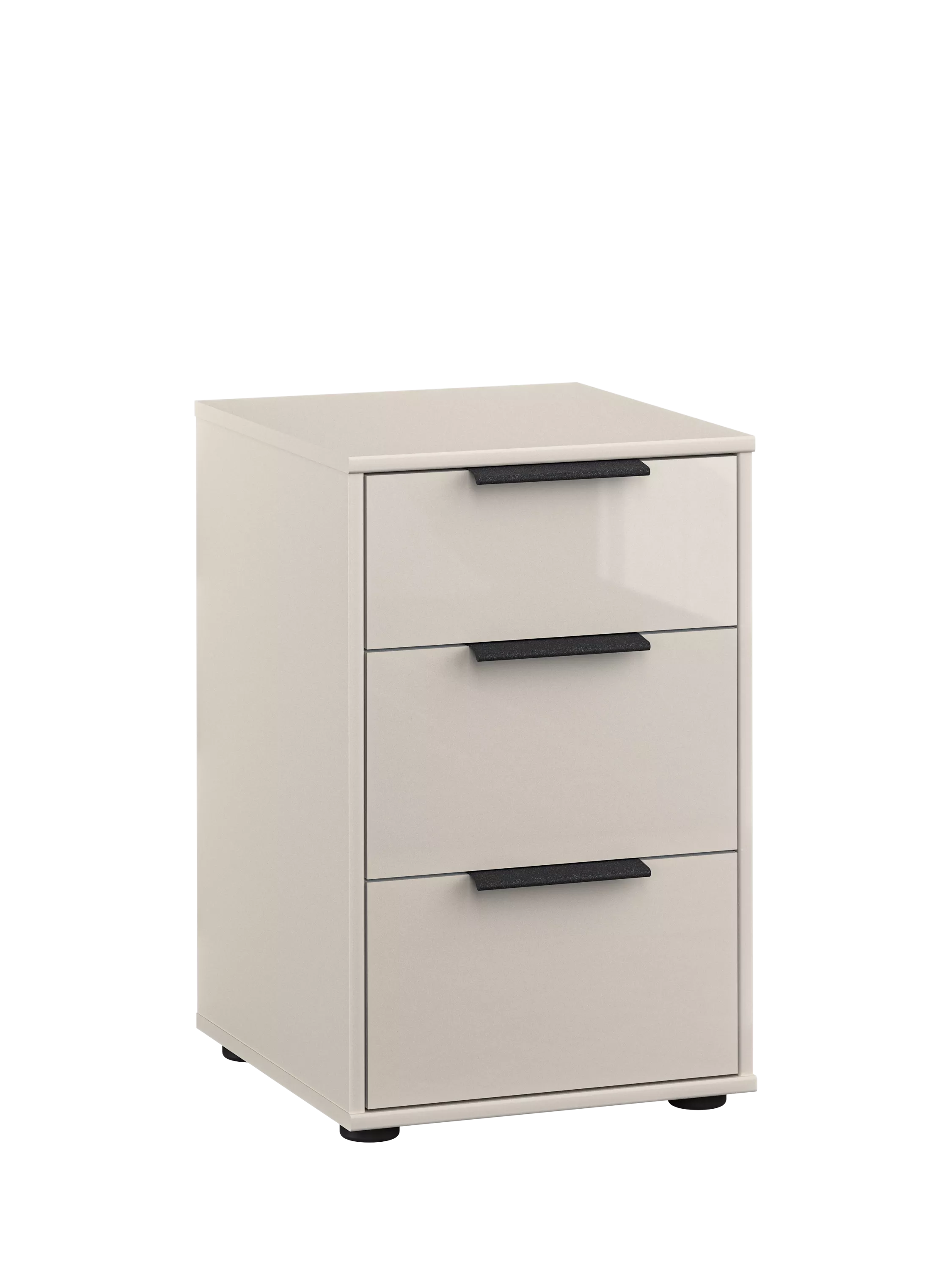 John Lewis Newlyn 3 glass drawer bedside table, imported from the UK