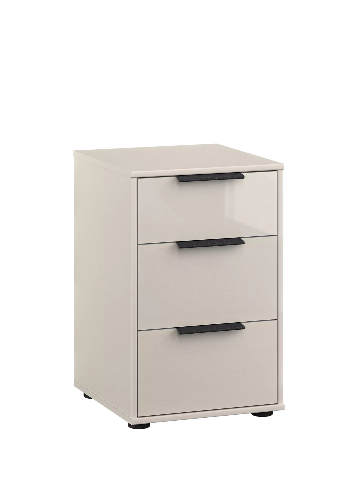 John Lewis Newlyn 3 glass drawer bedside table, imported from the UK
