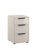 John Lewis Newlyn 3 glass drawer bedside table, imported from the UK
