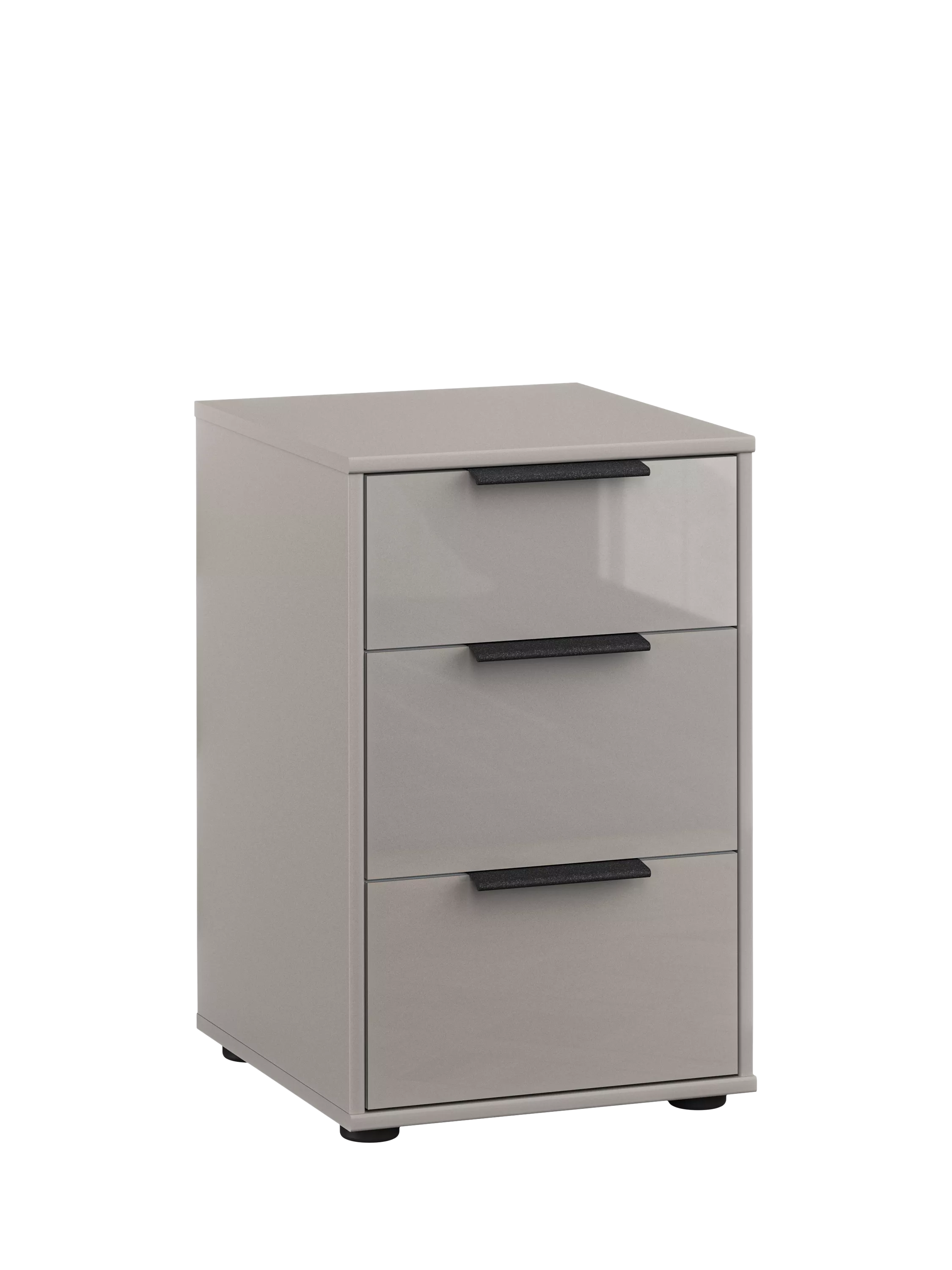 John Lewis Newlyn 3 Glass Drawer Bedside Table
