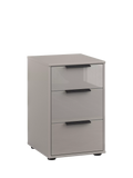 John Lewis Newlyn 3 Glass Drawer Bedside Table