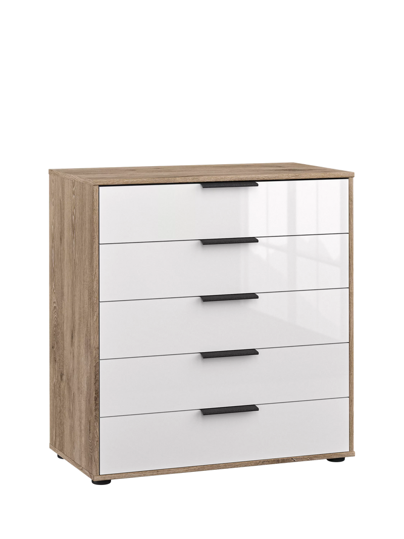 John Lewis Newlyn Wide 5 Glass Drawer Chest