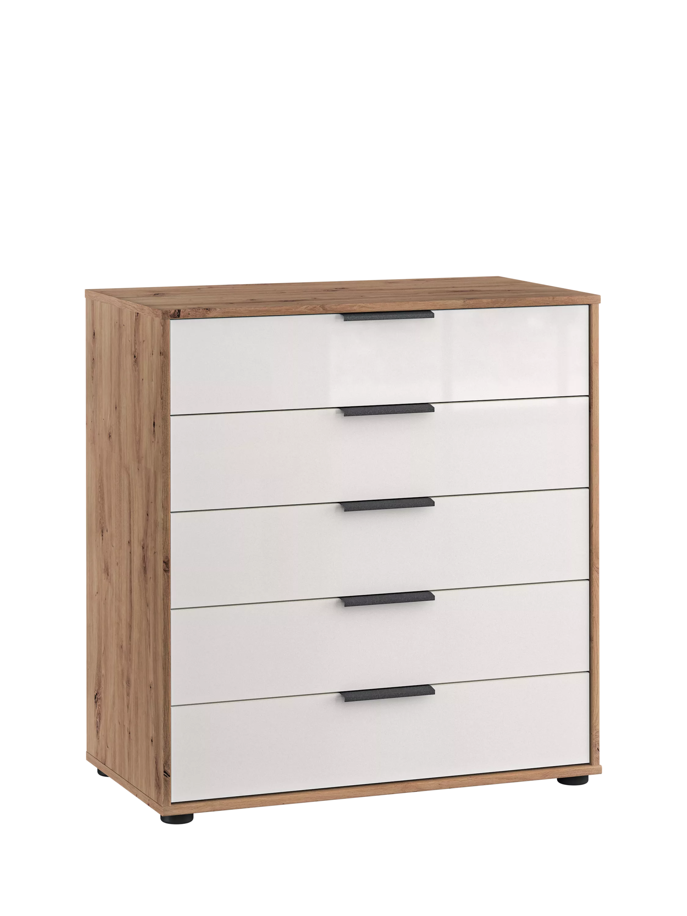 John Lewis Osaka Wide 5-drawer glass chest, imported from the UK