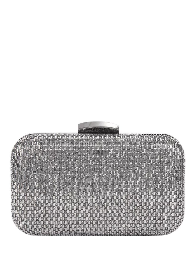 Miss KG Fleur embellished box clutch bag, imported from the UK