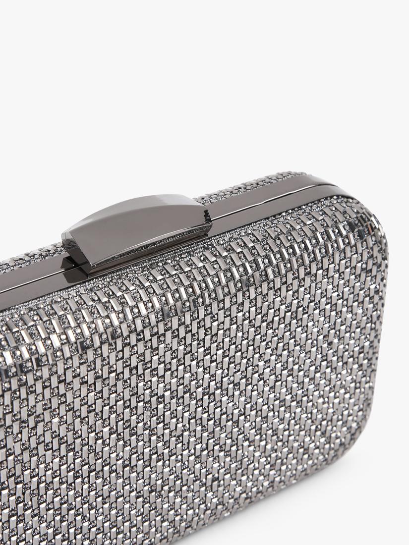 Miss KG Fleur embellished box clutch bag, imported from the UK